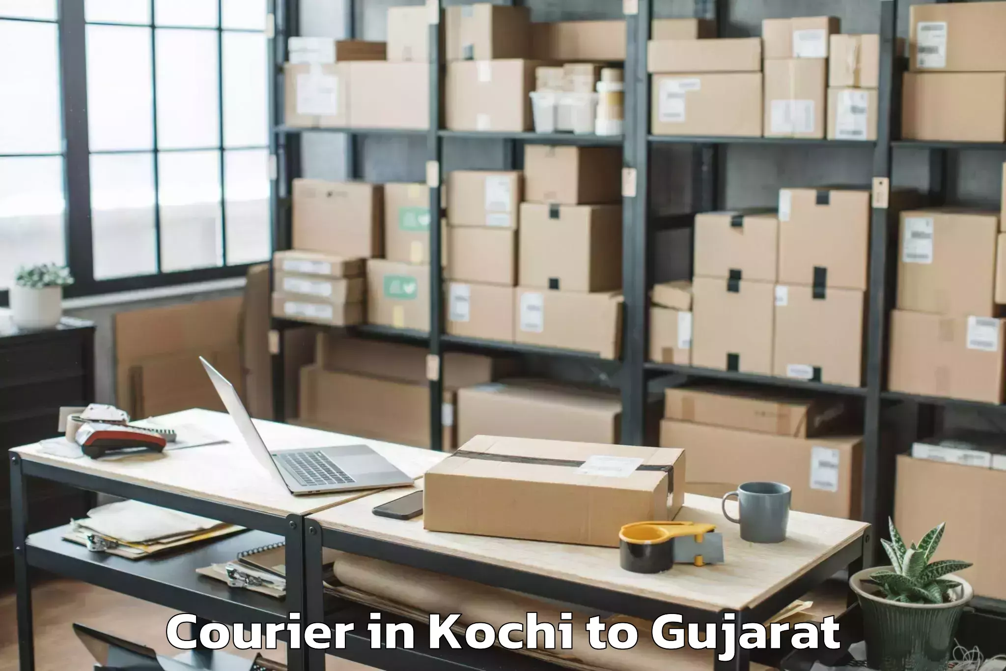 Leading Kochi to Dhansura Courier Provider